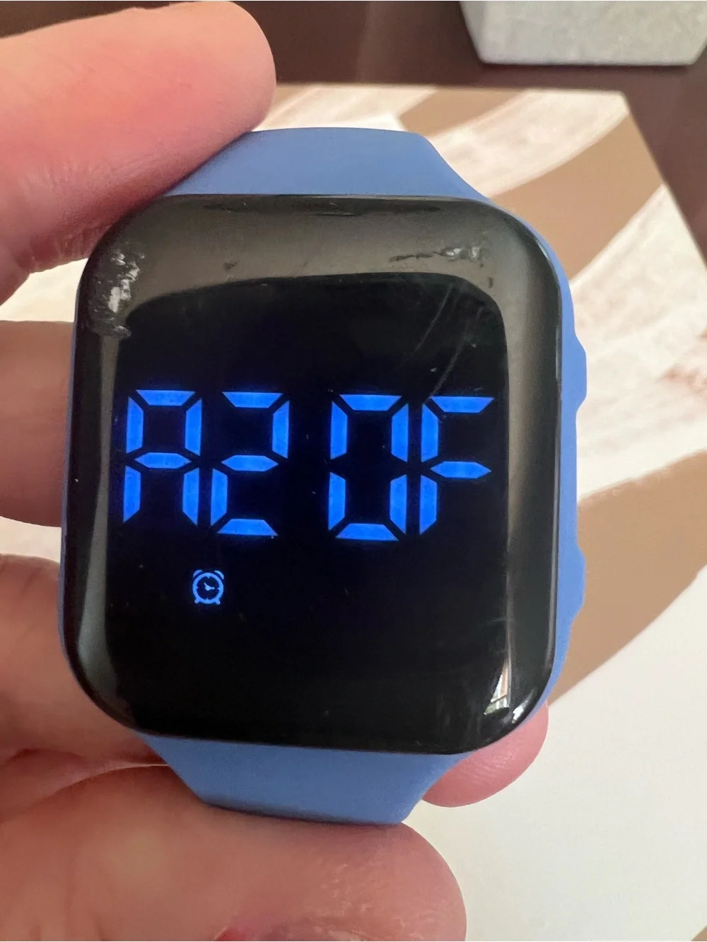LED Pedometer Watch - Blue